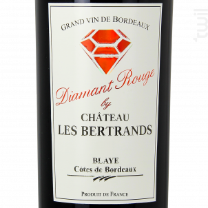 Diamant Rouge by Château Les Bertrands - Vignobles Dubois & Fils - Château les Bertrands - 2018 - Rouge