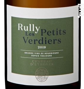 Rully Les Petits Verdiers - Château d'Etroyes - 2019 - Blanc