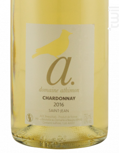 Chardonnay - Domaine A. - 2022 - Blanc