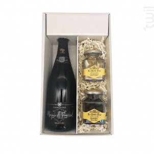 Coffret Cadeau - 1 Brut - 1 Pot De Calissons - 1 Pot D'amandes Enrobées - Champagne Marquis de Pomereuil - Non millésimé - Effervescent