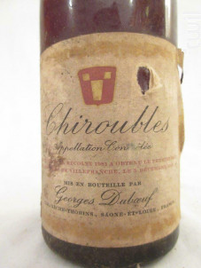Chiroubles - Domaine Georges Duboeuf - 1981 - Rouge