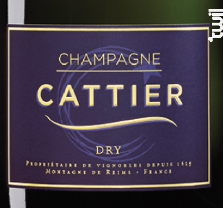 Dry - Champagne Cattier - Non millésimé - Effervescent