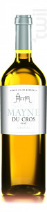MAYNE DU CROS - Château Du Cros • Famille Boyer - 2016 - Blanc