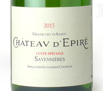 Cuvée Spéciale - Château d'Epiré - 2016 - Blanc