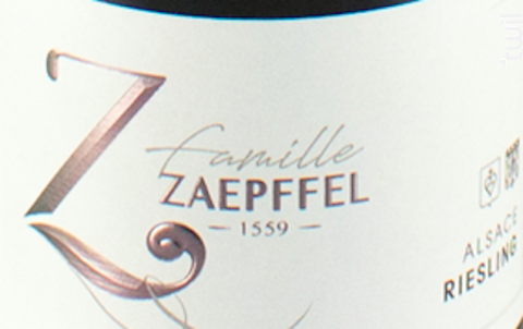Riesling - Famille Zaepffel - 2021 - Blanc