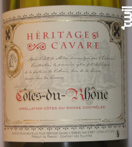Côtes-du-Rhône - Héritage Cavare - 2023 - Blanc