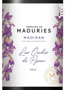 Orchis de Pyren - Domaine de Maouries - 2018 - Rouge