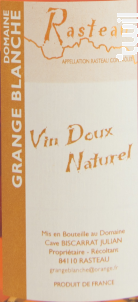Vin Doux Naturel - Domaine Grange Blanche - Non millésimé - Rosé