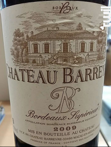Château Barreyre - Château Barreyres - 1975 - Rouge