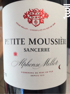 Petite Moussière - Alphonse Mellot - 2016 - Rouge