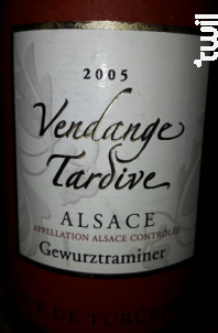 Gewurztraminer Vendange Tardive - Cave de Turckheim - 1997 - Blanc