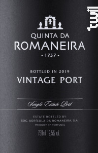 Vintage - QUINTA DA ROMANEIRA - 2019 - Rouge