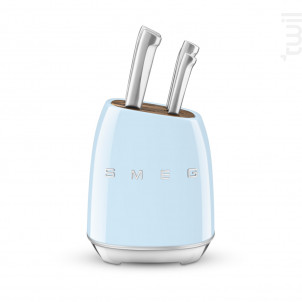 Bloc De 6 Couteaux Inox Bleu - Smeg -  - 