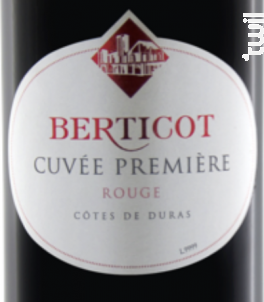 Cuvée Première - Berticot - 2021 - Rouge