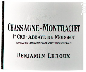 Chassagne-Montrachet Premier Cru Abbaye de Morgeot - Benjamin Leroux - 2017 - Blanc