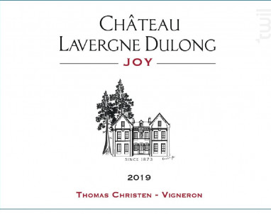 JOY - Château Lavergne Dulong - 2019 - Rouge