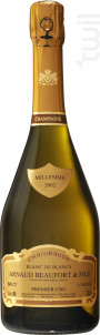Premier Cru Cuvée Blanc de Blancs Brut Millésimé - Champagne Arnaud Beaufort & Fils - 2005 - Effervescent