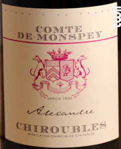 Chiroubles - Alexandre - Domaine Comte De Monspey - 2013 - Rouge