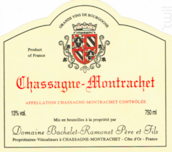 Chassagne-Montrachet - Domaine Bachelet-Ramonet - 2016 - Rouge