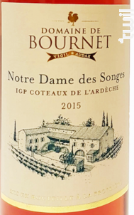 Notre Dame des Songes - Domaine de Bournet  IGP Ardèche - 2021 - Rosé