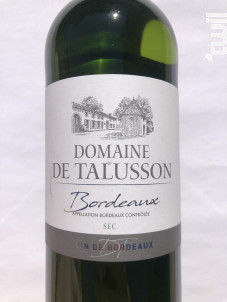 DOMAINE DE TALUSSON BLANC SEC - Domaine de Talusson - 2020 - Blanc