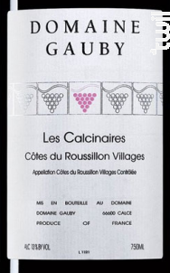 LES CALCINAIRES - Domaine Gauby - 2021 - Rouge