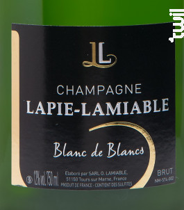 Blanc de Blancs Lapie-Lamiable - Champagne Lamiable - Non millésimé - Effervescent