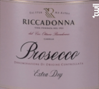 Prosecco Doc Extra Dry - Riccadonna - Non millésimé - Blanc