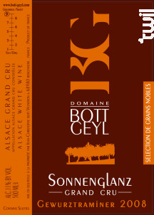 Gewurztraminer Grand Cru Sonnenglanz Sélection de Grains Nobles - Domaine BOTT GEYL - 2011 - Blanc