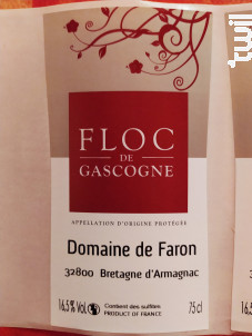 Floc de Gascogne blanc - Domaine de Faron - Non millésimé - Blanc