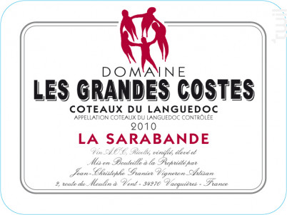 La Sarabande - LES GRANDES COSTES - 2020 - Rouge