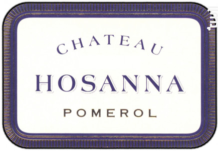 Château Hosanna - Jean-Pierre Moueix - 2019 - Rouge