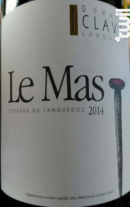 Le Mas - Domaine Clavel Languedoc - 2016 - Rouge