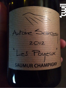 Les Poyeux - Domaine Antoine Sanzay - 2022 - Rouge