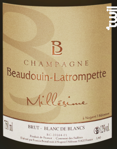 Millésime - Champagne Beaudouin-Latrompette - 2017 - Effervescent