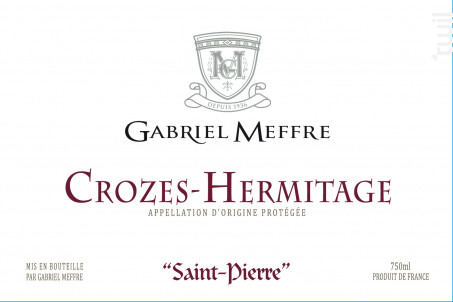 Crozes-Hermitage - Saint-Pierre - Maison Gabriel Meffre - 2021 - Rouge