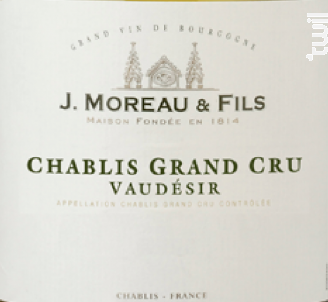 Chablis Grand Cru Vaudésir - J. Moreau et Fils - 2009 - Blanc