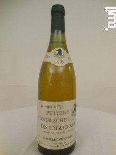 Puligny-Montrachet Premier Cru Les Folatières - Domaine Jaboulet - Vercherre - 1987 - Blanc