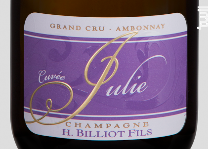 Cuvée Julie - Champagne Billiot - Non millésimé - Effervescent