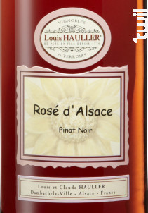 Rosé d'Alsace Pinot Noir - Louis Hauller - 2018 - Rosé
