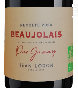 BIO PUR GAMAY - Maison Jean Loron - 2020 - Blanc