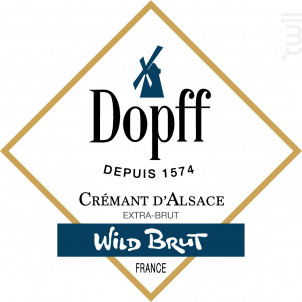 Crémant d'Alsace Wild Brut - Dopff Au Moulin - 2016 - Effervescent