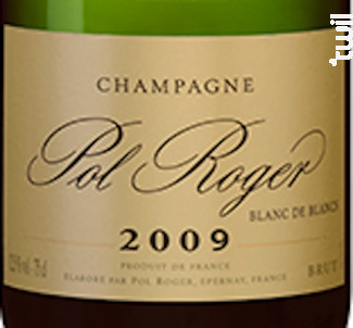 Blanc de Blancs Brut Millésimé - Champagne Pol Roger - 2012 - Effervescent