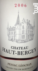 Château Haut-Bergey Cuvée Paul - Château Haut-Bergey - 2018 - Rouge