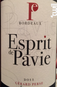 Esprit de Pavie - Château Pavie - 2011 - Rouge