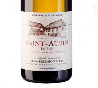Saint Aubin le Ban - Domaine Henri Prudhon & Fils - 2017 - Blanc