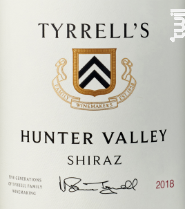 Hunter Valley - Shiraz - TYRRELL'S WINES - 2021 - Rouge