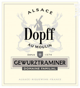 Gewurztraminer de Riquewihr - Dopff Au Moulin - 2016 - Blanc