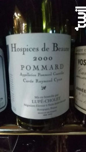 Hospices de Beaune Pommard Cuvée Raymond Cyrot - Domaine Lupé-Cholet - 2018 - Rouge