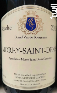 Morey-Saint-Denis - Domaine Gibourg Robert - 2019 - Rouge